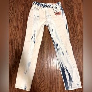 DIESEL PRINT PANEL DENIM PANTS s:27 UNWORN TAGS ATTACHED